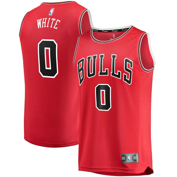 Maillot Chicago Bulls Homme Coby White 0 2019 Rouge